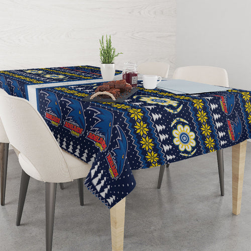 Adelaide Crows Football Christmas Tablecloth Aboriginal Seamless Cardigan Inspired
