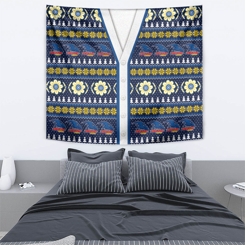 Adelaide Crows Football Christmas Tapestry Aboriginal Seamless Cardigan Inspired