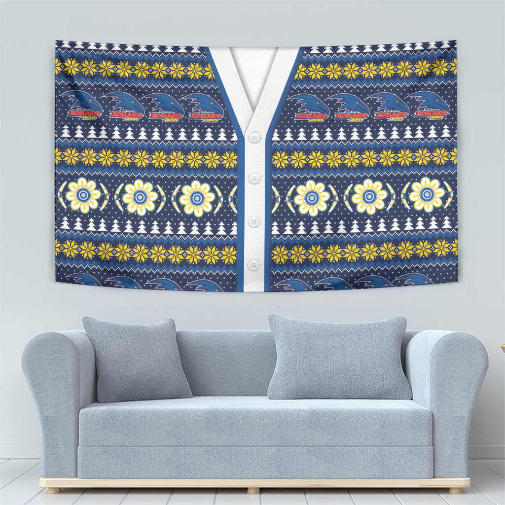 Adelaide Crows Football Christmas Tapestry Aboriginal Seamless Cardigan Inspired