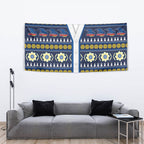 Adelaide Crows Football Christmas Tapestry Aboriginal Seamless Cardigan Inspired