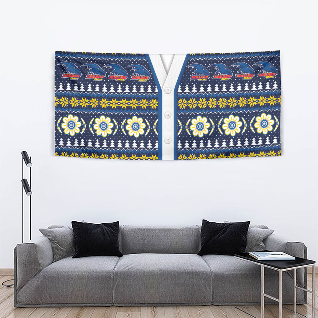 Adelaide Crows Football Christmas Tapestry Aboriginal Seamless Cardigan Inspired