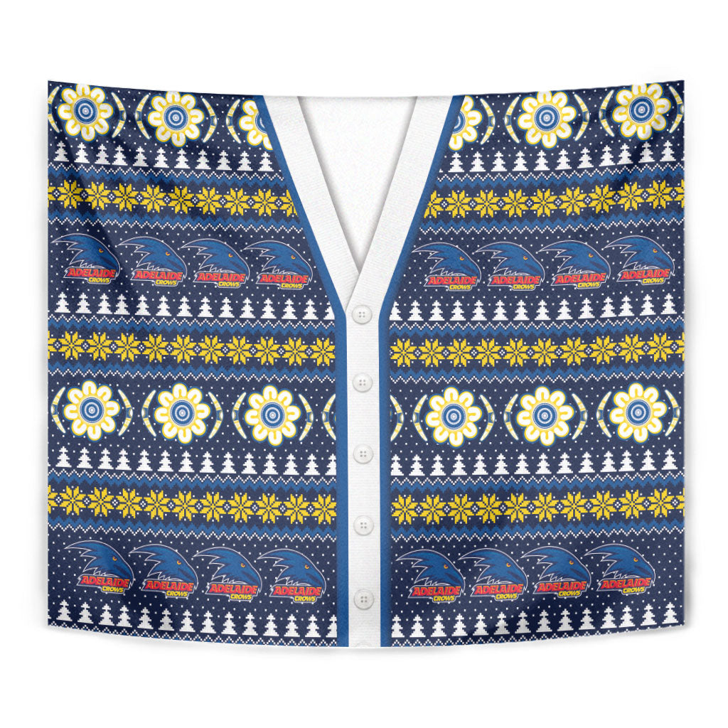 Adelaide Crows Football Christmas Tapestry Aboriginal Seamless Cardigan Inspired