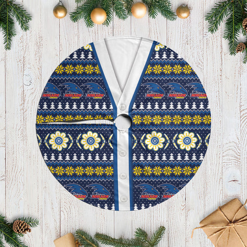 Adelaide Crows Football Christmas Tree Skirt Aboriginal Seamless Cardigan Inspired