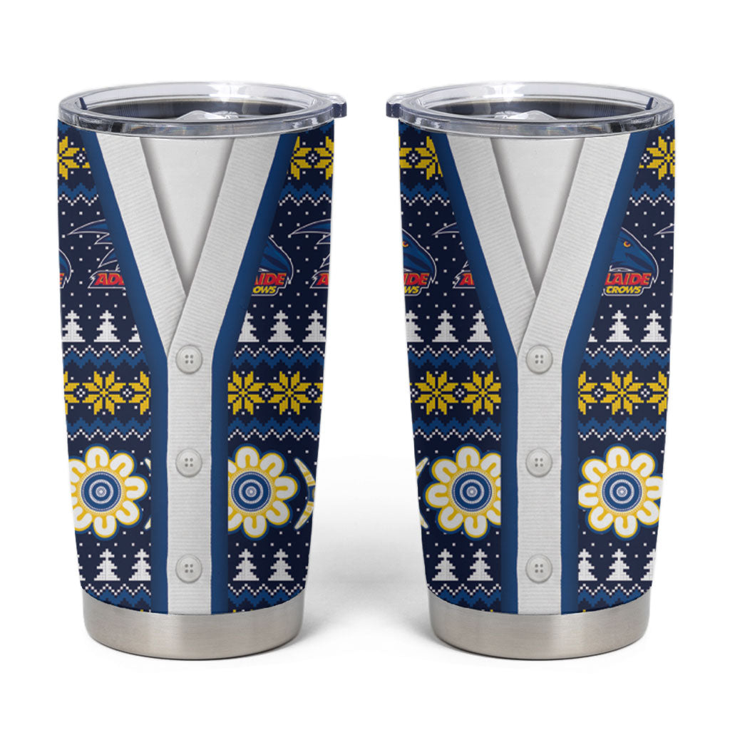 Adelaide Crows Football Christmas Tumbler Cup Aboriginal Seamless Cardigan Inspired