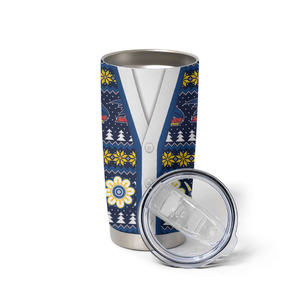 Adelaide Crows Football Christmas Tumbler Cup Aboriginal Seamless Cardigan Inspired