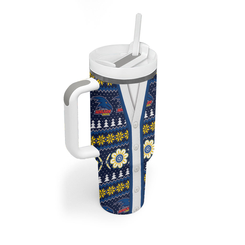 Adelaide Crows Football Christmas Tumbler With Handle Aboriginal Seamless Cardigan Inspired