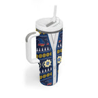 Adelaide Crows Football Christmas Tumbler With Handle Aboriginal Seamless Cardigan Inspired