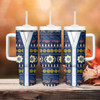 Adelaide Crows Football Christmas Tumbler With Handle Aboriginal Seamless Cardigan Inspired