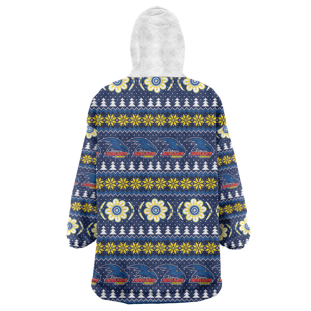 Adelaide Crows Football Christmas Wearable Blanket Hoodie Aboriginal Seamless Cardigan Inspired