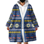 Adelaide Crows Football Christmas Wearable Blanket Hoodie Aboriginal Seamless Cardigan Inspired