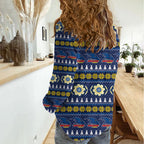 Adelaide Crows Football Christmas Women Casual Shirt Aboriginal Seamless Cardigan Inspired