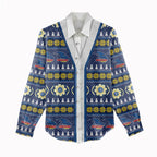 Adelaide Crows Football Christmas Women Casual Shirt Aboriginal Seamless Cardigan Inspired