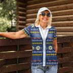 Adelaide Crows Football Christmas Women Polo Shirt Aboriginal Seamless Cardigan Inspired