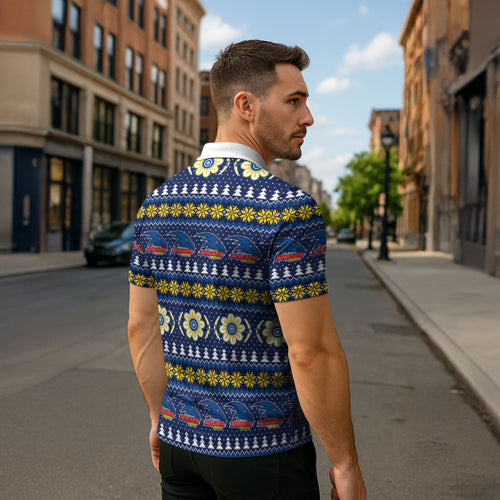 Adelaide Crows Football Christmas Zipper Polo Shirt Aboriginal Seamless Cardigan Inspired