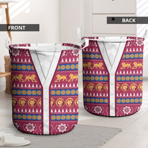 Brisbane Lions Football Christmas Laundry Basket Aboriginal Seamless Cardigan Inspired