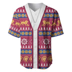 Brisbane Lions Football Christmas Baseball Jersey Aboriginal Seamless Cardigan Inspired
