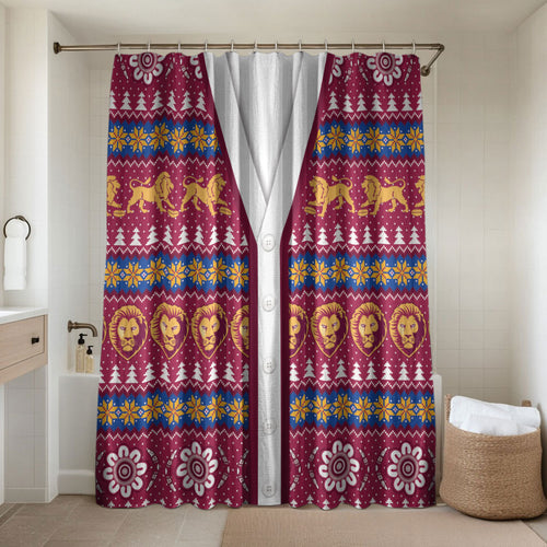 Brisbane Lions Football Christmas Bathroom Set Aboriginal Seamless Cardigan Inspired
