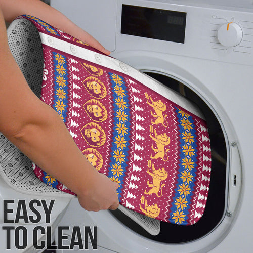 Brisbane Lions Football Christmas Bathroom Set Aboriginal Seamless Cardigan Inspired