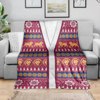 Brisbane Lions Football Christmas Blanket Aboriginal Seamless Cardigan Inspired
