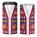 Brisbane Lions Football Christmas 4 in 1 Can Cooler Tumbler Aboriginal Seamless Cardigan Inspired