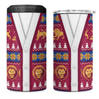 Brisbane Lions Football Christmas 4 in 1 Can Cooler Tumbler Aboriginal Seamless Cardigan Inspired