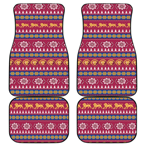 Brisbane Lions Football Christmas Car Mats Aboriginal Seamless Cardigan Inspired