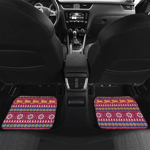 Brisbane Lions Football Christmas Car Mats Aboriginal Seamless Cardigan Inspired