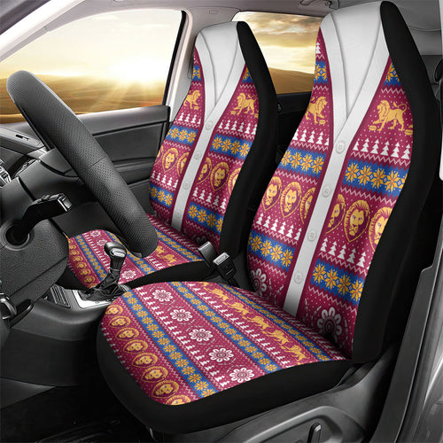 Brisbane Lions Football Christmas Car Seat Cover Aboriginal Seamless Cardigan Inspired