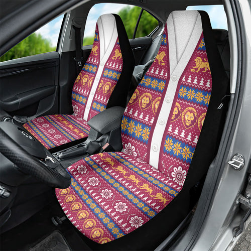 Brisbane Lions Football Christmas Car Seat Cover Aboriginal Seamless Cardigan Inspired