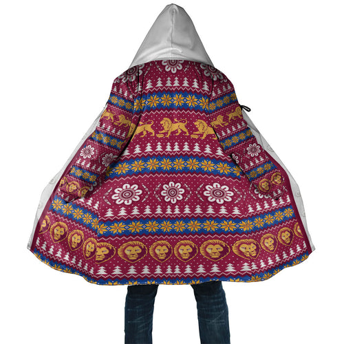 Brisbane Lions Football Christmas Cloak Aboriginal Seamless Cardigan Inspired