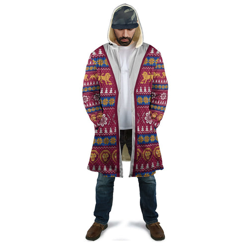 Brisbane Lions Football Christmas Cloak Aboriginal Seamless Cardigan Inspired