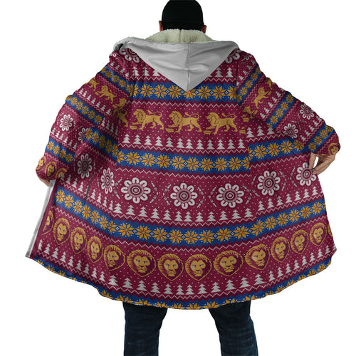 Brisbane Lions Football Christmas Cloak Aboriginal Seamless Cardigan Inspired
