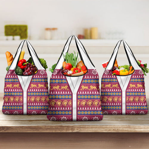 Brisbane Lions Football Christmas Grocery Bag Aboriginal Seamless Cardigan Inspired