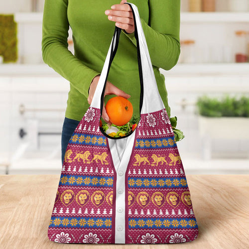 Brisbane Lions Football Christmas Grocery Bag Aboriginal Seamless Cardigan Inspired