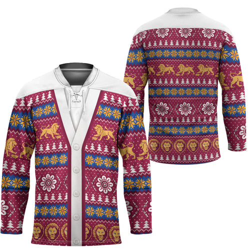 Brisbane Lions Football Christmas Hockey Jersey Aboriginal Seamless Cardigan Inspired