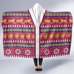 Brisbane Lions Football Christmas Hooded Blanket Aboriginal Seamless Cardigan Inspired