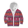 Brisbane Lions Football Christmas Kid Hoodie Aboriginal Seamless Cardigan Inspired