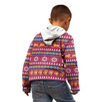 Brisbane Lions Football Christmas Kid Hoodie Aboriginal Seamless Cardigan Inspired
