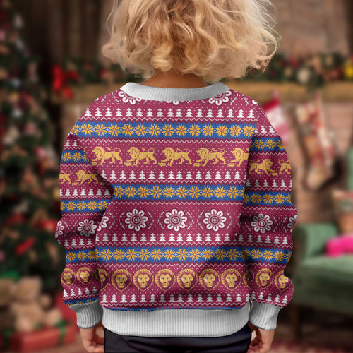 Brisbane Lions Football Christmas Kid Ugly Christmas Sweater Aboriginal Seamless Cardigan Inspired