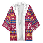 Brisbane Lions Football Christmas Kimono Aboriginal Seamless Cardigan Inspired