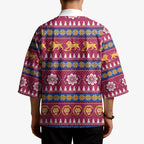 Brisbane Lions Football Christmas Kimono Aboriginal Seamless Cardigan Inspired