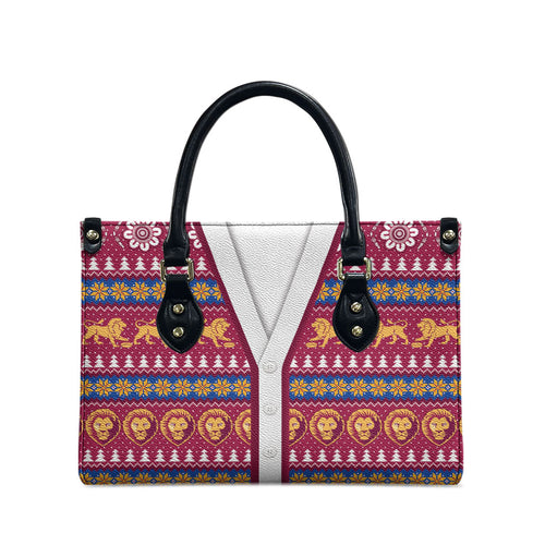 Brisbane Lions Football Christmas Leather Bag Aboriginal Seamless Cardigan Inspired