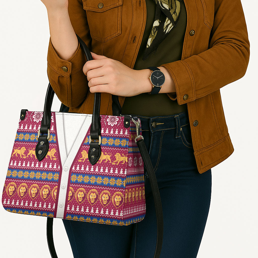 Brisbane Lions Football Christmas Leather Bag Aboriginal Seamless Cardigan Inspired