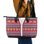 Brisbane Lions Football Christmas Leather Tote Bag Aboriginal Seamless Cardigan Inspired