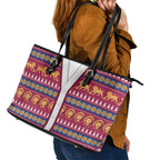 Brisbane Lions Football Christmas Leather Tote Bag Aboriginal Seamless Cardigan Inspired