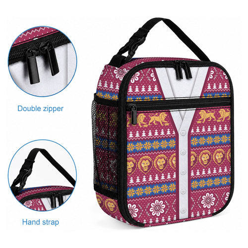 Brisbane Lions Football Christmas Lunch Bag Aboriginal Seamless Cardigan Inspired