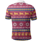 Brisbane Lions Football Christmas Polo Shirt Aboriginal Seamless Cardigan Inspired