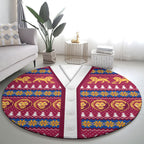 Brisbane Lions Football Christmas Round Carpet Aboriginal Seamless Cardigan Inspired