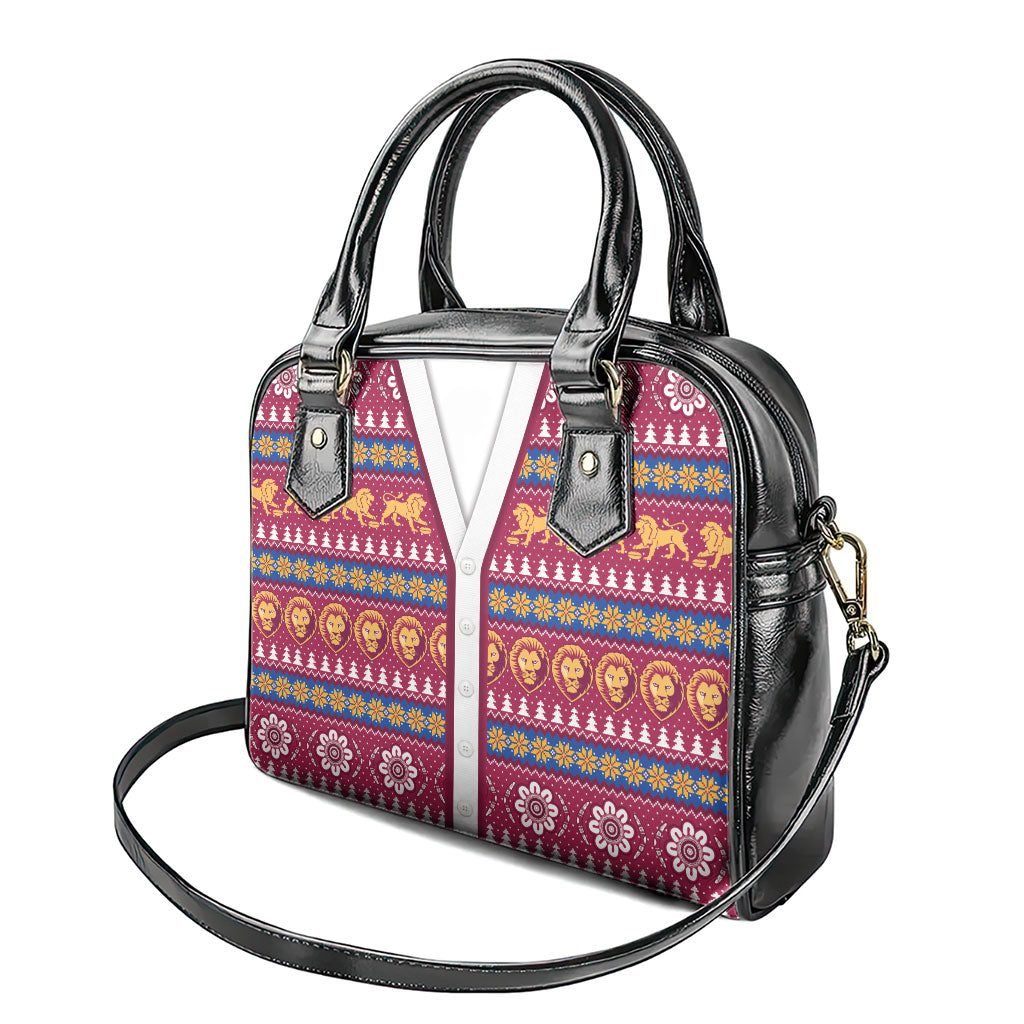 Brisbane Lions Football Christmas Shoulder Handbag Aboriginal Seamless Cardigan Inspired