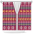 Brisbane Lions Football Christmas Shower Curtain Aboriginal Seamless Cardigan Inspired